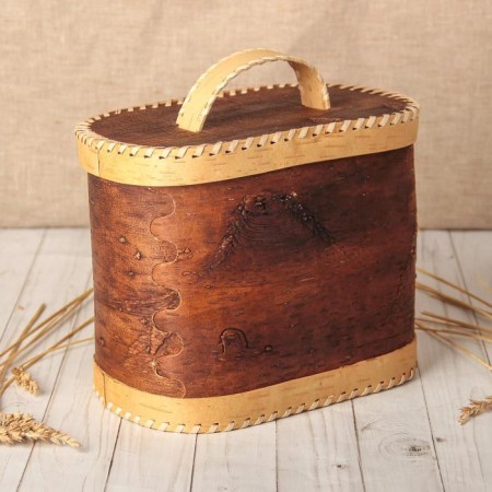 Bakery "Roses", 2 rolls, 25 × 16 × 20 cm, birch bark-2