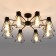 Trappola chandelier, 8x60W E27, black color