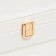 Casket to the leatherette for jewelry "Matte surface. Rectangular" white 16x11.5x5.5 cm