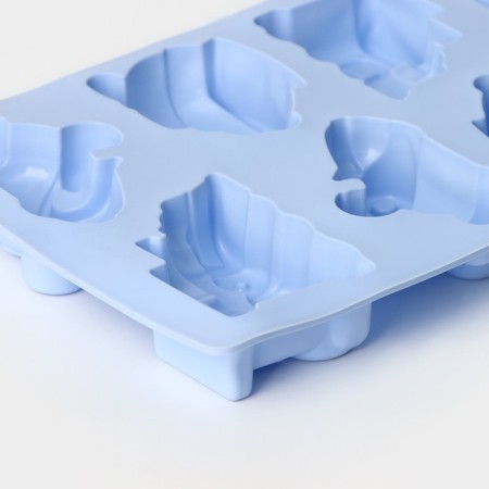 Baking uniform “Transport”, silicone, 29 × 17.5 cm, 8 cells (7.5 × 5.8 cm), color mix-1