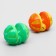 A pungent toy with a ball ball, 9 x 6.5 cm, a mix of flowers