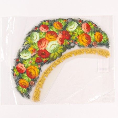 Thermalrotransfer "Zhostovsky flowers", set of 10 pcs.-1