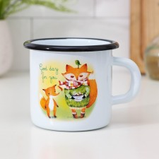 Enameled mug 