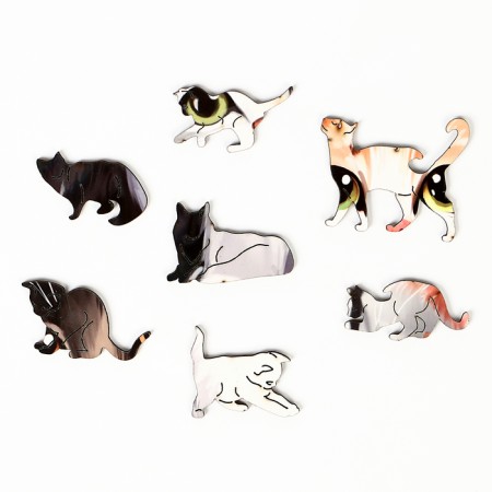 Puzzles wooden figured "kittens", 146 elements-10