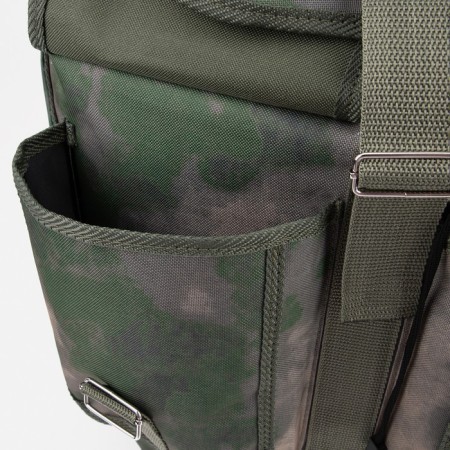 Tourist backpack, 55 liters, cord department, 3 outer pockets, ZFTS, green color-6