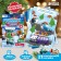 Application with stickers "Funny cars", 4 game fields + 2 sheets with stickers