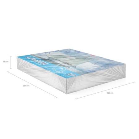 A4, 10 sheet watercolor album, block 180 g/m², on glue, Erich Krause "Walk", Extra White, Hard Subway-4
