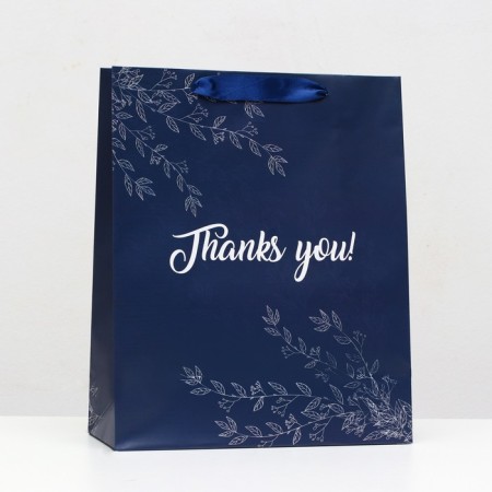 Laminated Packet "THANKS YOU", Blue, 26x32x12