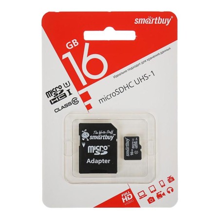 Memory map Smartbuy Microsd, 16 GB, SDHC, class 10, with adapter SD-2