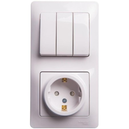 Block combined Gloss Sche GSL000178 Roset 3 keys, white color