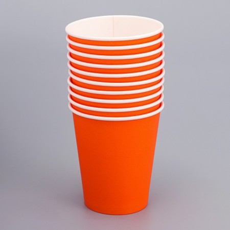 Paper glass "Orange" 250 ml, diameter 80 mm-1