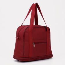 Lightning bag, with an increase, external pocket, burgundy color