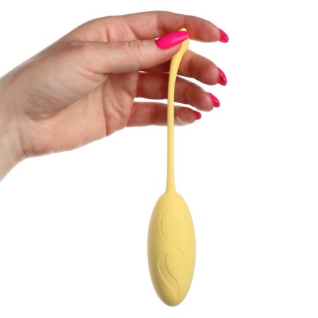Vibroyaite Okopka, 7 x 3.5 cm, 10 modes, PDU, silicone, yellow-8