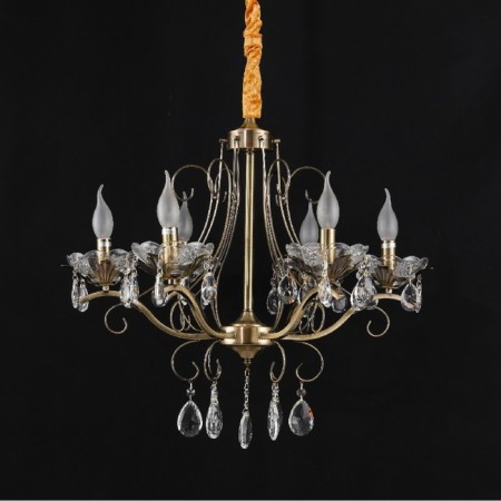 Crystal Crystal Economic light 15002/6AB+WT, 6x40W, E14, 82x63x63 cm, bronze color