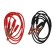 Launch wires for lighting the Torso car, 500 A, 2.5 meters, bag