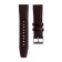 Hours strap with quick-detachable hairpins, 22 mm, eco-leather, L-22 cm, brown