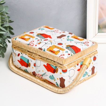 Casket for needlework "Sewing workshop" 9,5x19.5x13 cm-5