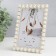 Photo frame Metal 10x15 cm "Monarchy" White 12.3x17.3 cm