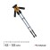 Sticks for Scandinavian walking online, telescopic, 3 sections, up to 135 cm, 2 pcs., Mix color