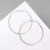 Earrings of the Ring "Classic" d = 7 cm, color silver