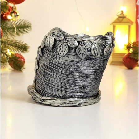 Stand for the bottle "Snake" silver, 15x18x41cm-3