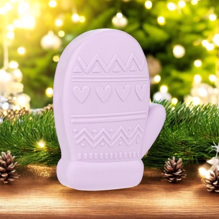 New Year's soap figure "mittens" in a cardboard box, 60 grams-1