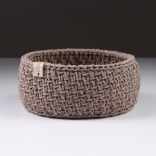 Baby basket, 16 x 7.5 cm, coffee, cotton