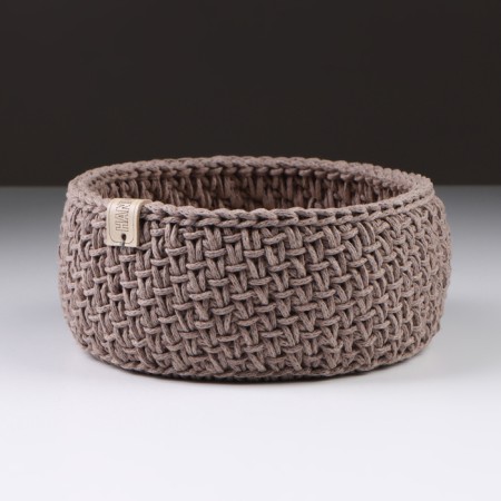 Baby basket, 16 x 7.5 cm, coffee, cotton
