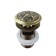 Bottom valve Bronze de Luxe "Dragon" 21984, for a shell, with overflow, brass, bronze