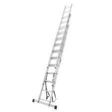 Tundra staircase, three -section, aluminum, 11 steps