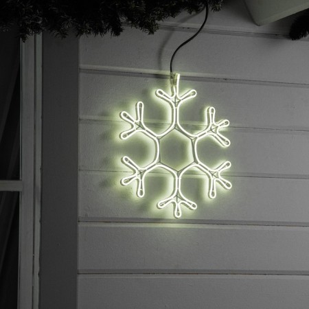 Neon figure "Snowflake", 40 cm, 360 LED, 220 V, glow of white