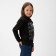 Children's hoodie Minaku: Exclusive Print, Black color, height 122 cm