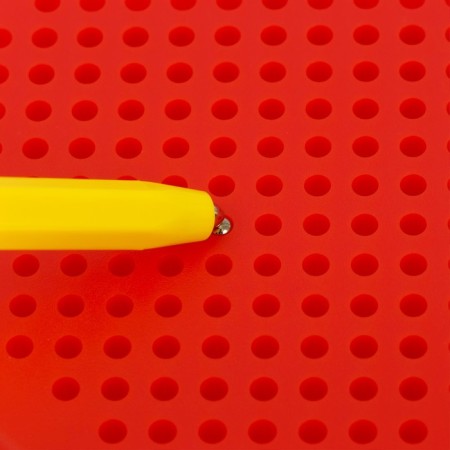 Magnetic tablet "Apple", large, 468 holes, red color-3