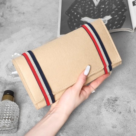 Organizer for storing jewelry twisting "road", 23 × 26 cm, beige color-1