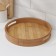 Tray with handles of the share Striata, d = 25 cm, bamboo
