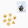 Cubes set for D&D (Dungeons and Dragons, DND) "Game time", Series: D&D, 7 pcs, gold