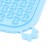 Rug for licking on suctions 18.5 x 18.5 cm, silicone, blue