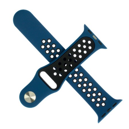 Smart watch strap, with perforation, 38 mm, l = 23 cm, silicone