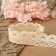 Knitted lace, 25 mm × 15 ± 1 m, beige color