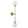 Sconces st. SL1506.201.02. Chieti. 2x5 watts, G9, 4000k, 12 cm, golden color