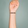 Tattoo on the body Black "Bracelet. Strength. Revolution" 20x3 cm