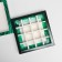 Box for sweets, confectionery packaging, 16 cells, “malachite” 17.7 x 17.7 x 3.8 cm