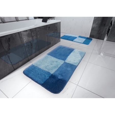 Pisa bathroom mat, blue/blue color 55x50 cm-1