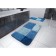 Pisa bathroom mat, blue/blue color 55x50 cm