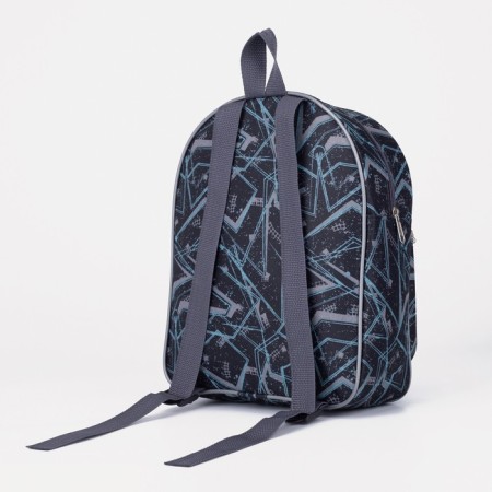 A backpack with a zipper, black color-1