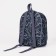 A backpack with a zipper, black color
