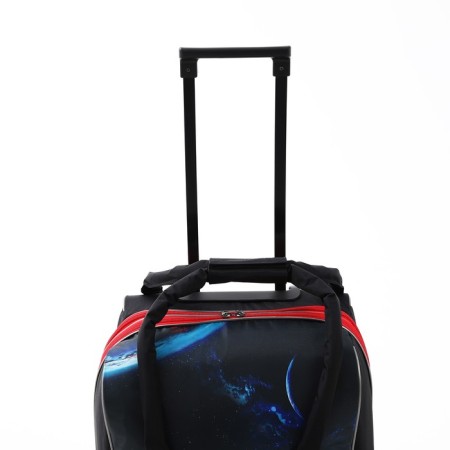 Lightning suitcase, road bag, set 2 in 1, black/red color-3