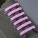A set of shoes for shoes, 6 pcs, silicone, flat, glowing in the dark, 13 mm, 9 cm, lilac color