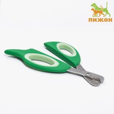 Large scissors large with an emphasis for a finger, 15.4 x 7 x 0.5 cm, economy, mix of flowers