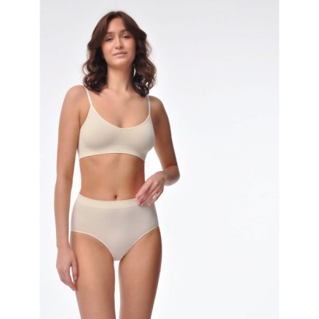 Female top on thin straps in the rubber Mirey Top V-Cutout Spala Stretta, size 46-48, color Pimbir-3